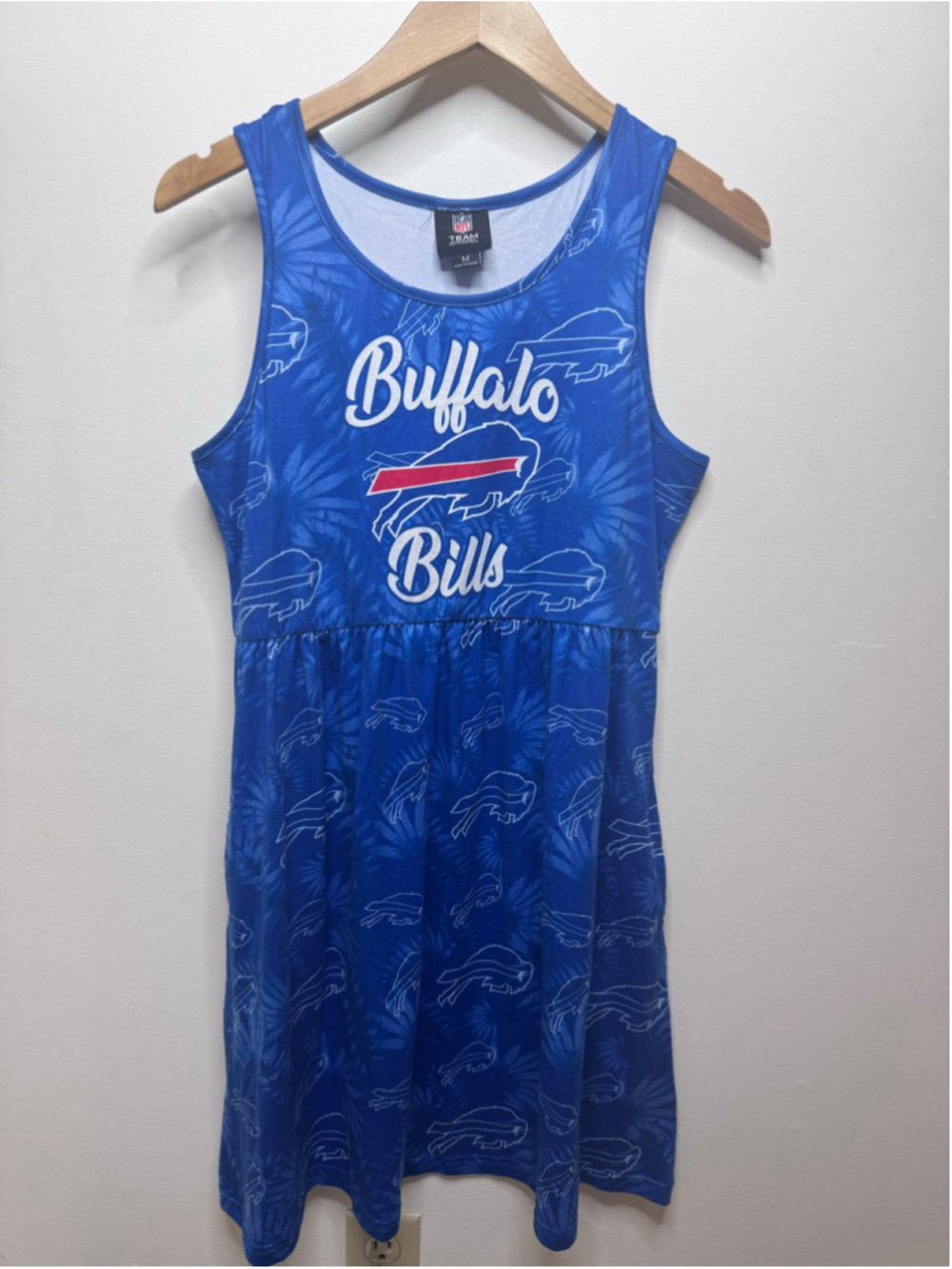 Women's NFL Buffalo Bills Mini Dress Blue White Size M